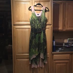 Palm frond dress.